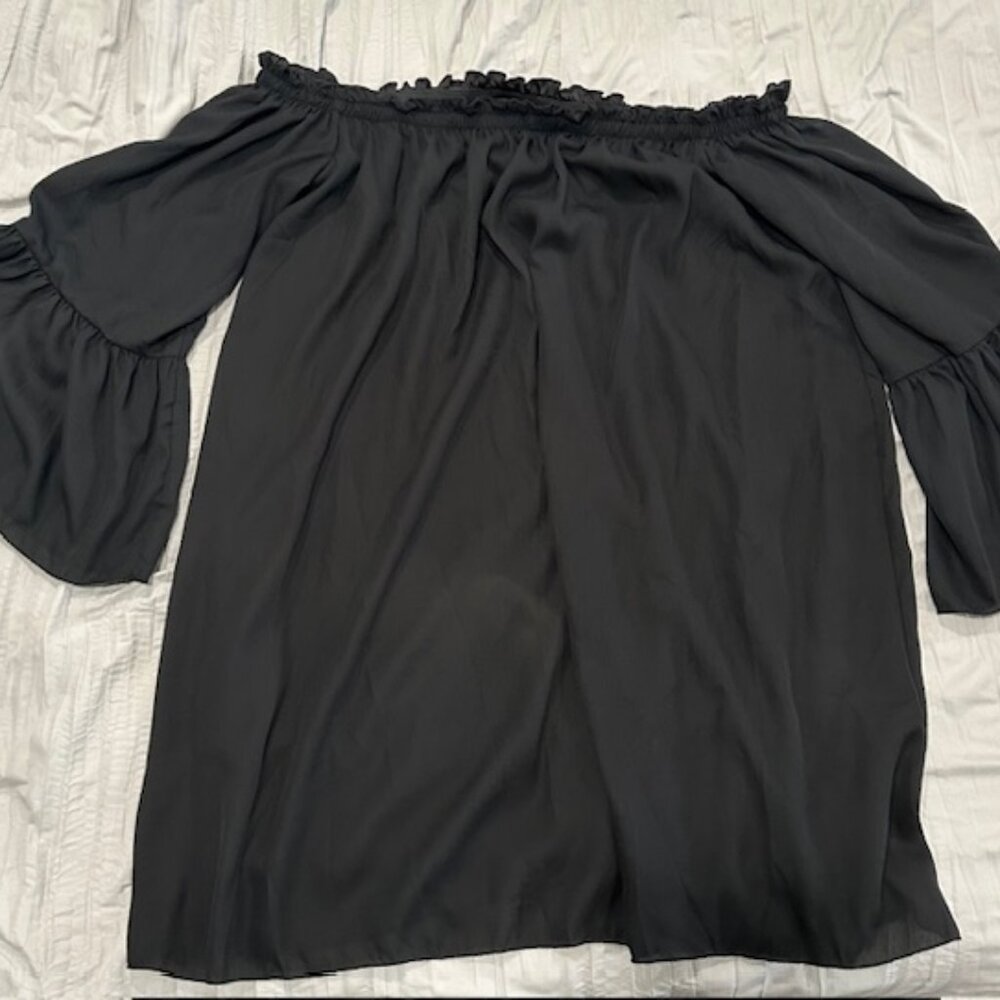💜 2/$40!  Black short dress / long top